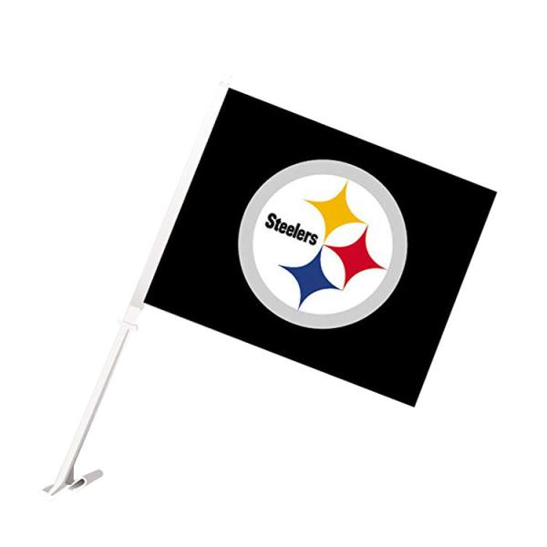 Quality Stee Flagolden car flags screen printed high quality for sale