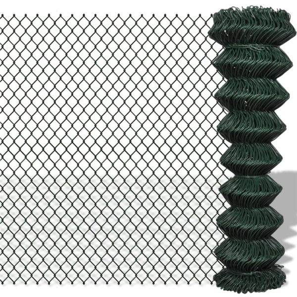 Coated Pvc 5x5mm Diamond Chain Link Fence Protection Of Animals Children And Props