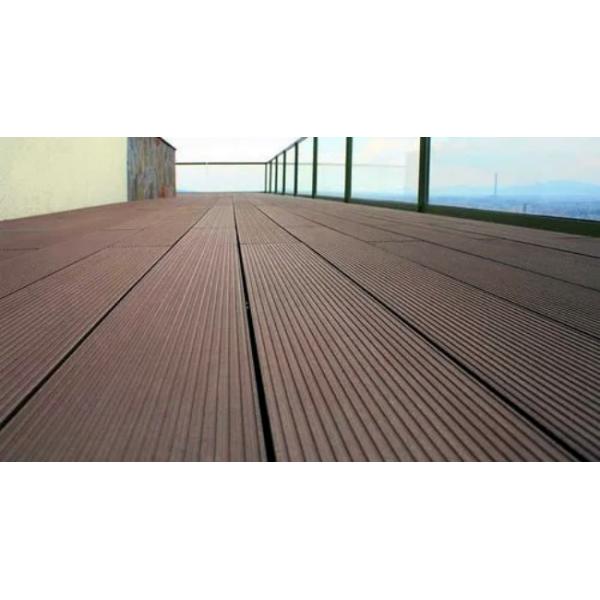Anti Corrosion WPC Decking Boards Bathroom Tile 600 X 300mm 22mm Wpc Wall Panel Outdoor