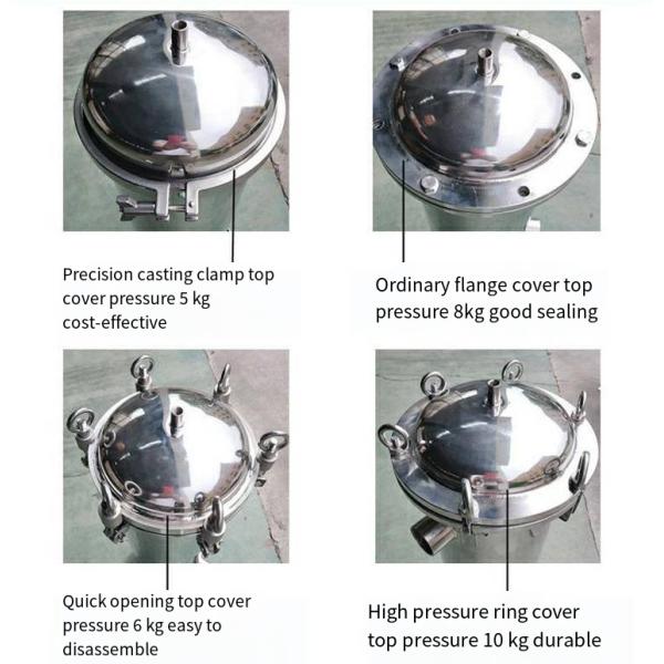 62KG Single Bag 304 Stainless Steel Sand and Impurities Removal Bag Filter