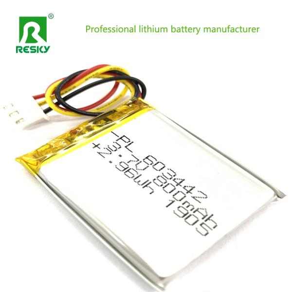 Lithium Polymer Battery Cell 3.7V 603040 750mAh Rechargeable Batteries For 3D Lamp