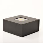 Custom Black Paper Rigid Cardboard Box With Clear PVC Window