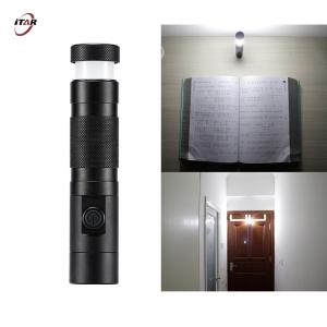 18650 Li Ion Battery USB C Rechargeable Camping Flashlight Dual LEDs IP65 Aluminum