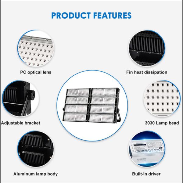 Customized Design Energy Saving IP66 Waterproof LED Stadium Flood Lights for Sports Stadium Lighting