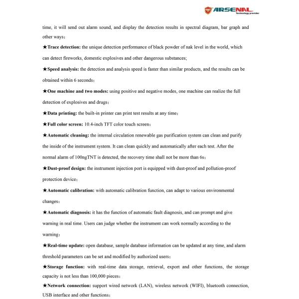 explosive drug detector