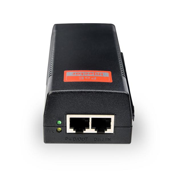 Quality Gigabite 30W 60W POE Injector gigabit POE Power Supply Adapter Compatible W/T IEEE802.3at/af 0.625A for POE camera for sale