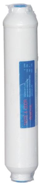 Quality Post Inline Coconut Water Filter Carbon Cartridge T33-02 Last Stage R.O System for sale