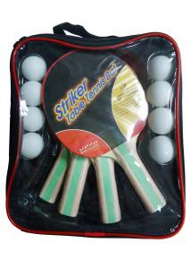Buy cheap Carry Bag Packing Table Tennis Set 5mm Plywood Bats 8 PVC Balls With Rubber product