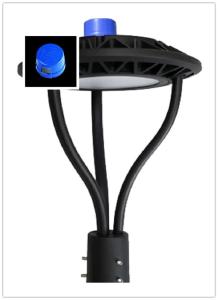 Photocell Sensor LED Post Top Light Fixture 100W Garden / Landscape Lighting Usage