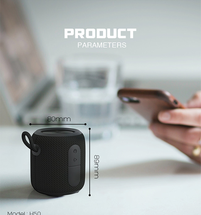 IPX7 Waterproof Bluetooth Shower Speaker With Microphone 5W Output With 1200 MAh Battery