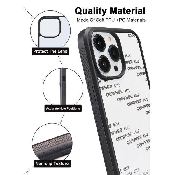 TPU PC Aluminum Sublimation Phone Case For IPhone Samsung Xiaomi