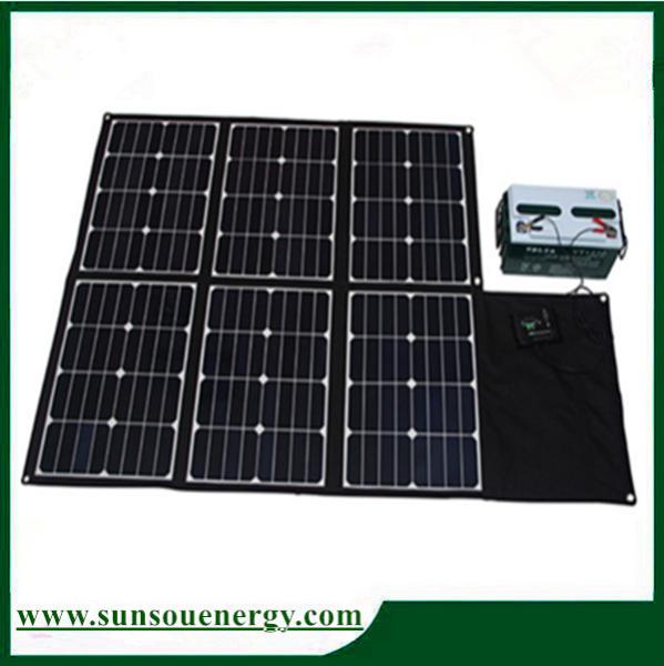 Quality 180w folding solar panel / foldable solar kits with dual voltage controller for car & other big battery, camping etc for sale