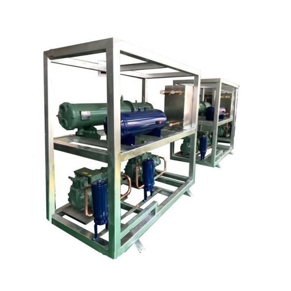 Quality 8HP-40HP Cold room low temperature cascade unit Water-cooled refrigeration unit for sale