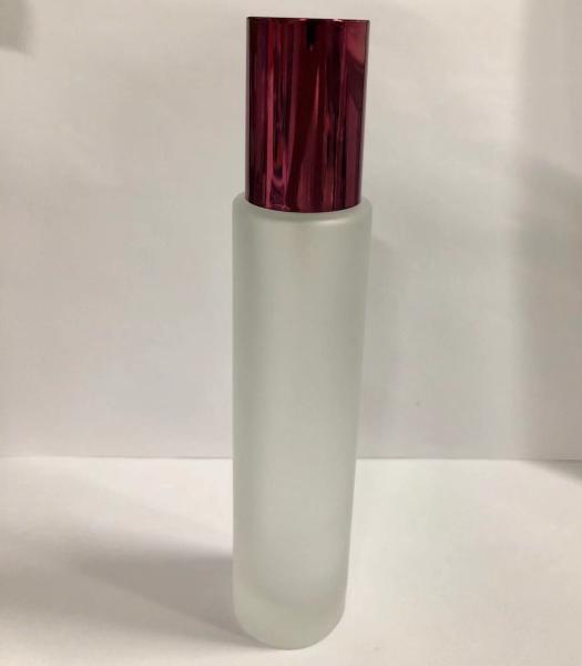 Quality 100ml Glass Lotion Bottles Cosmetic Packaging With Plastic Cap Pump Bottles , Customized Design for sale
