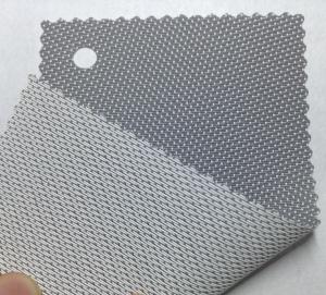 China UV sunshade sunscreen mesh fabric clothing in gray color Textilene material on sale