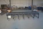 Flexible Expandable Motorized Rubber Coated Roller Conveyor,Loading Unloading