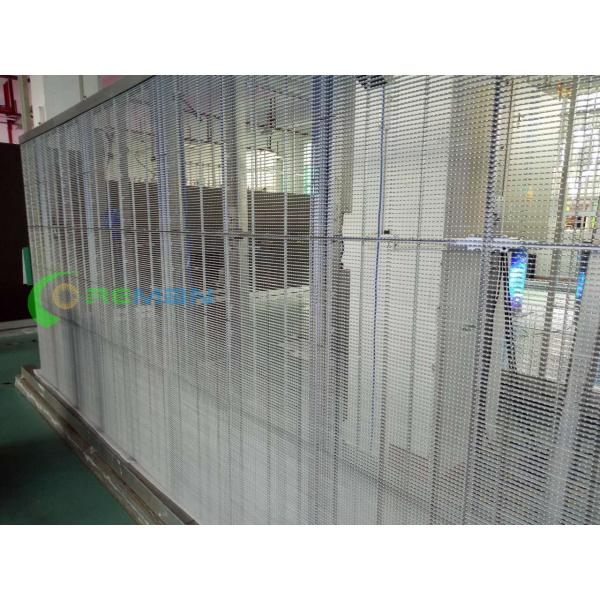 Full Color Transparent LED Video Wall Advertising Stage Performance On Building Wall