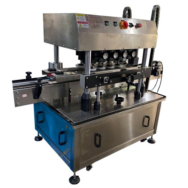 Quality Jar Bottle Capping Machine  220V/50HZ Four Sealing Wheels PLC Control for sale