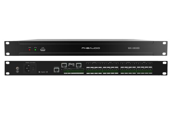 MX-0808D Digital Audio Processor ANC AFC 8 Input 8 Output Professional Sound