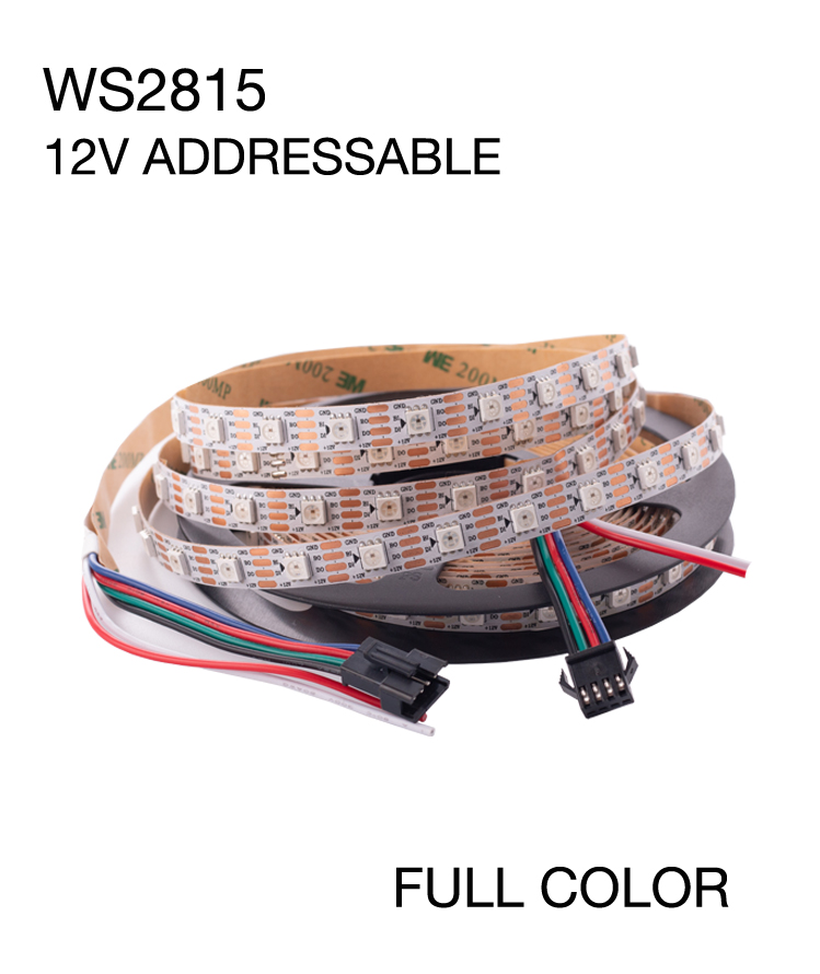 DC12V WS2815 RGBIC LED Pixel Strip Light Individually Addressable For Residential