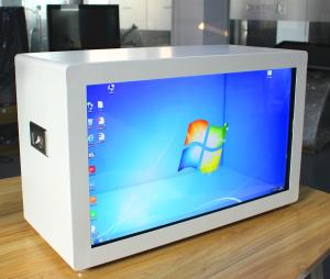China Windows Transparent LCD Touch Screen , LCD Advertising Display SD Card on sale