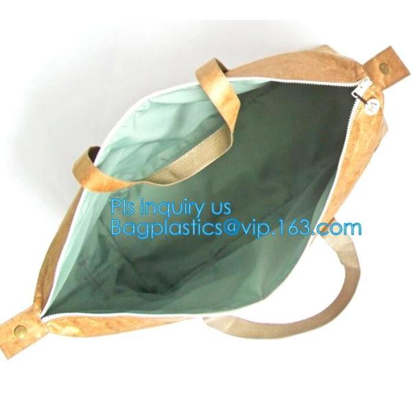 Fashion bag washable paper tote bag, standard size tote bag,washable kraft paper tote bag, washable kraft paper handbag