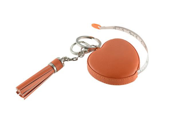 Quality Laser Engraving Retractable Tape Measure Heart Tassels Strap Souvenir Gift for sale