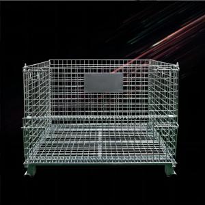Customizable Rectangular Wire Mesh Stackable Containers Folding Container