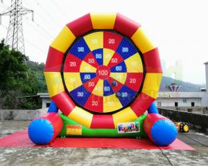 Buy cheap Multi Color Inflatable Sports Games Football Soccer Dart Board Digitial Printing product