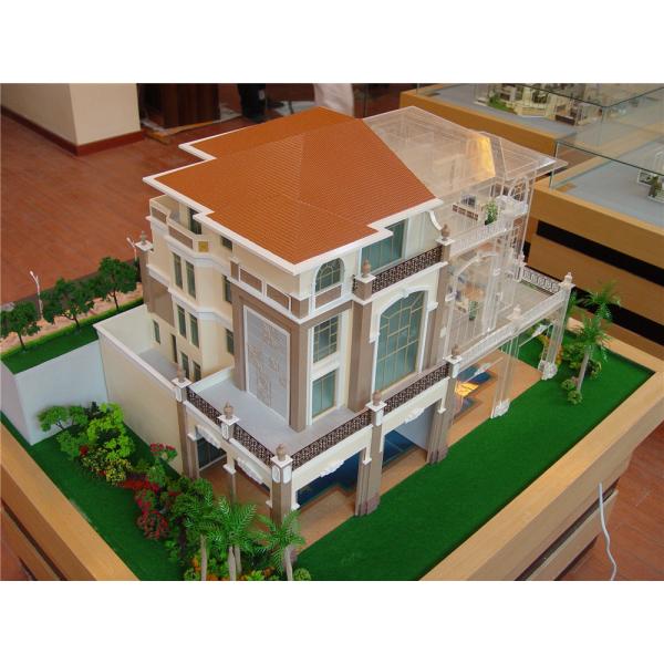 Fancy Laser Cut Architectural Model , 1 / 35 Scale Small House 3D Model