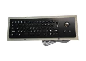 China Panel Mount Marine Keyboard With Trackball , Mini 68 Black Keys Portable Usb Keyboard on sale