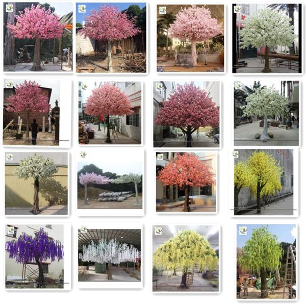 UVG event and wedding indoor artificial trees with cherry blossom fake flowers for sale CHR171