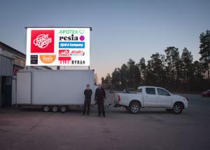 China Super Bright Outdoor Advertising LED Display Screen / P8 LED Display Rental on sale