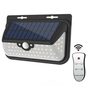 China Solar Lights Outdoor, Motion Sensor Light 68 Super Bright LED Wall Lights with Remote Control, Waterproof Solar Lights on sale