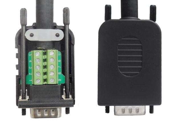 Quality DB9 Male / Female with box terminal block adapter for sale
