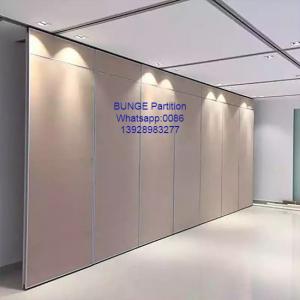 China Conference Room Sound Proof Operable Partition Walls With MDF + Aluminum Material on sale