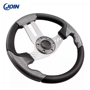 Buy cheap 13 Inch PVC Wood Grain Racing Golf Buggies Steering Wheel with Adapter product
