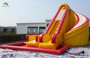 China Inflatable Water Pool Red Closed Double Slides Children Bounce House Commercial Water Closed Slide Swimming Pool on sale