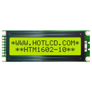Multipurpose 16x2 LCD Display , Yellow Green LCM Display Module HTM1602-10