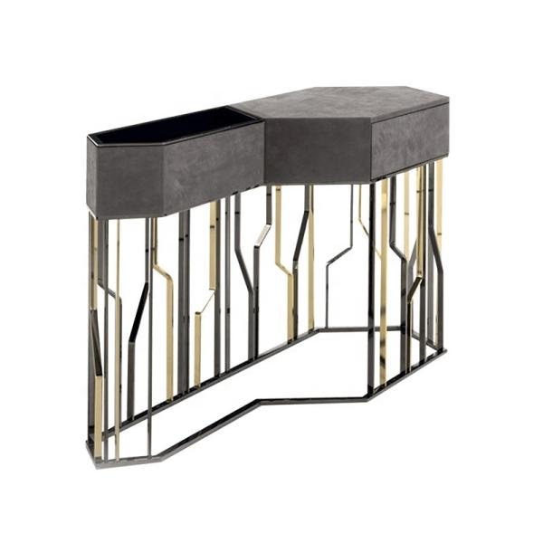 Quality 0.85m Shoe Cabinet Console Table With File Drawers Stainless Steel Matted for sale