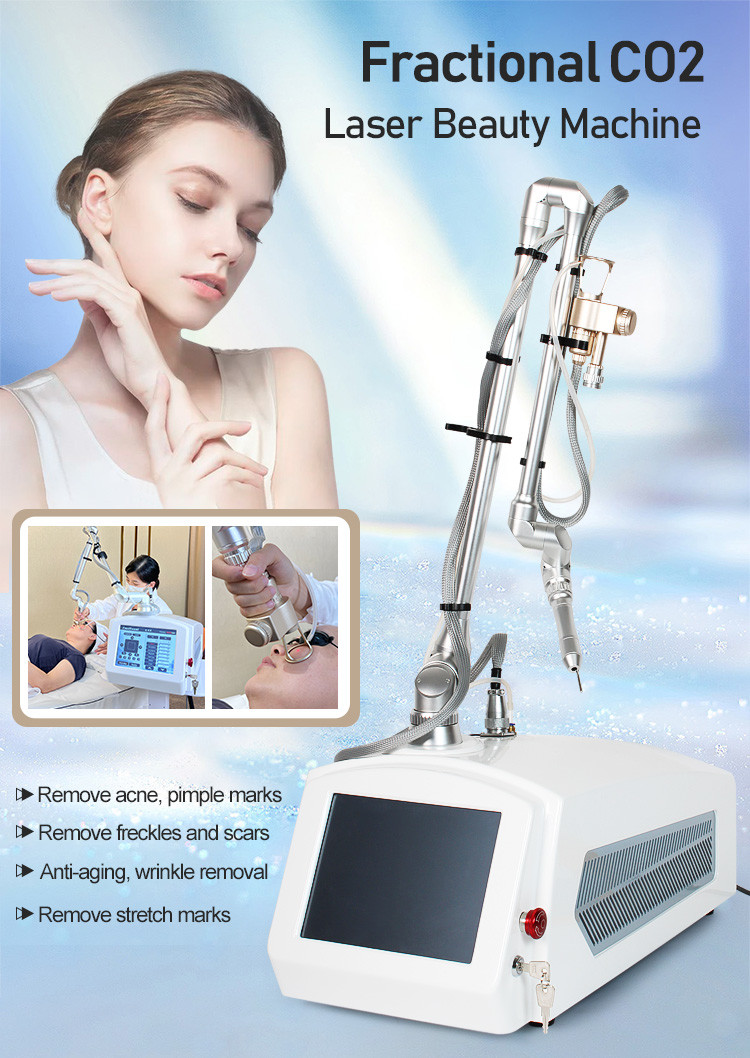 3 In 1 Rf Tube Fractional Co2 Laser Device For Acne Scars Removal Skin Care Machine