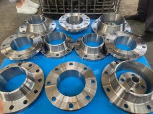 Buy cheap 150LB Forged Steel Flange Long Welding Neck ASTM A105 A105N Valve Industry product
