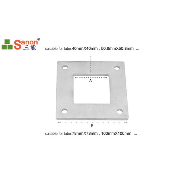 Decoration Stainless Steel Handrail Fittings Pipe Flat Handrail Base Plate Cover