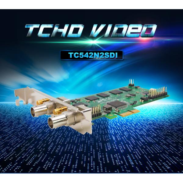 PCIe 2 Channel HD SDI Video Capture Card for PC H.264 Encoding 1920x1080P60 Resolution