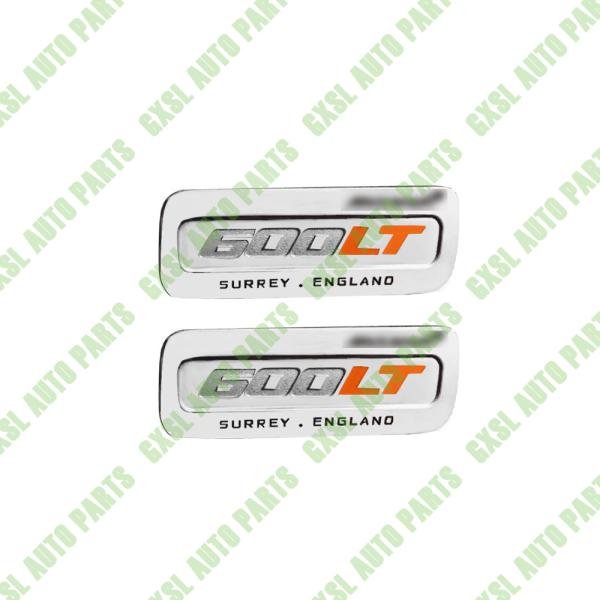 Quality 1 Pair For Mclaren 600LT Trim Metal Nameplate Logo Badge,Aluminum Name Tag Sign for sale