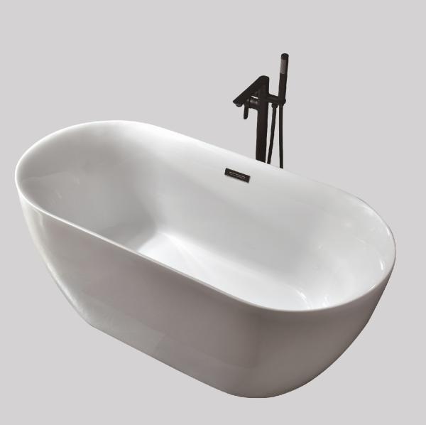 Quality Acrylic Bathtub Modern Design Freestanding Bath Tub White Free Standing Alone Soaking whirlpool Tub for sale
