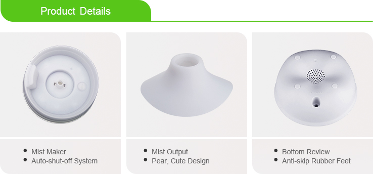 Portable Home Appliance 80ml Ultrasonic Cool Mist Humidifier