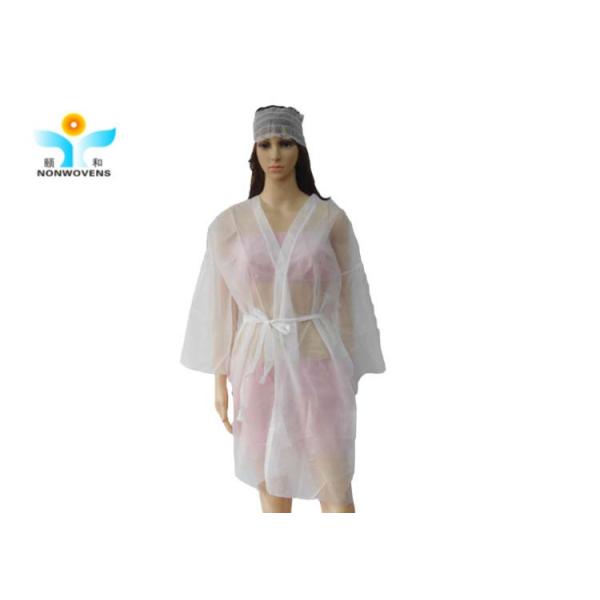 PP Disposable Kimono Gowns , Disposable Spa Robes For Beauty Salons