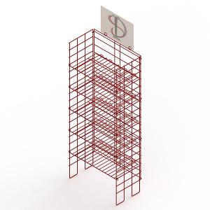 Buy cheap Adjustable Height Metal Wire Display Racks For Supmarket Folding Feature product
