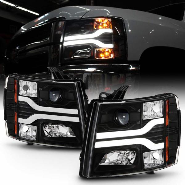 Quality Clear Lens 1500 LED DRL Tube Projector Headlights for Improved Visibility on the Road for sale